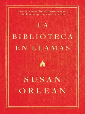 cover image of La biblioteca en llamas